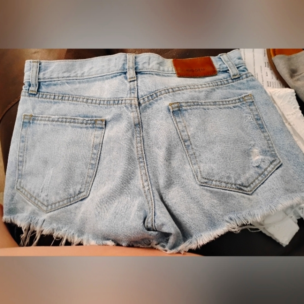 Classic Light Blue Jean Shorts for Women